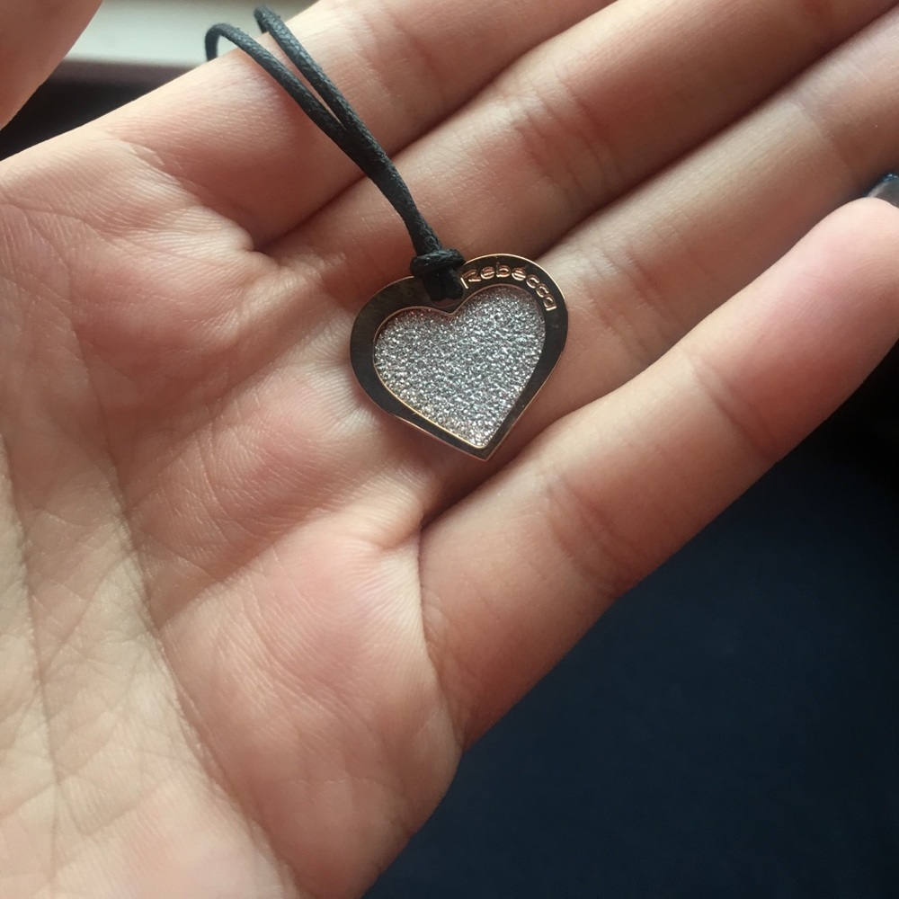 Rebecca gold sparkled necklace
