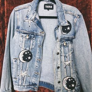 LF STORES TAIGWAH MOON JEAN JACKET