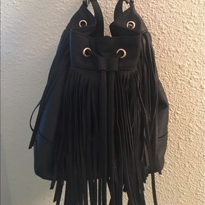 H&m fringed bucket bag