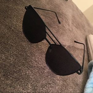 Flat top designer sunglasses black top quality