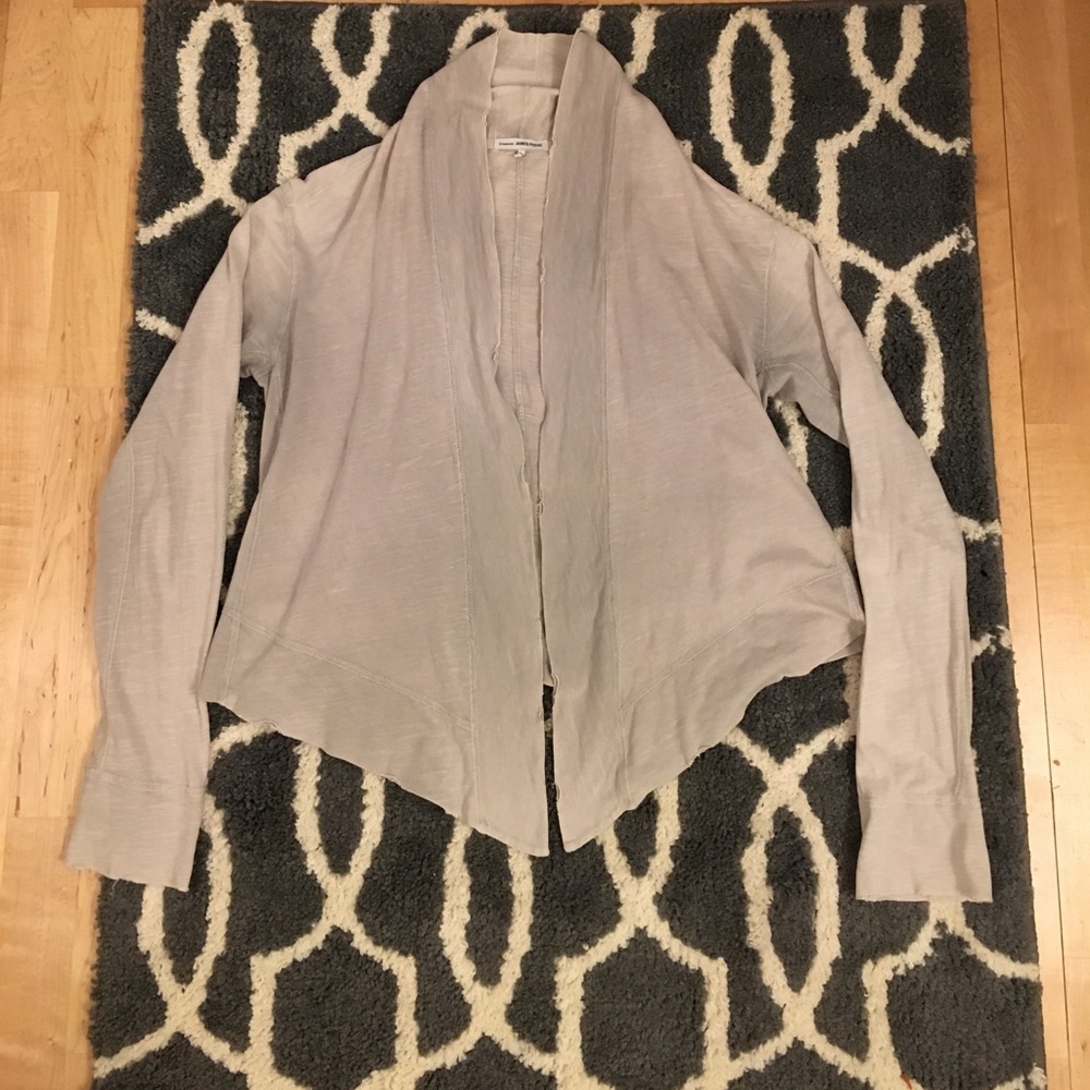 James Perse Drape Front Tie Cardigan