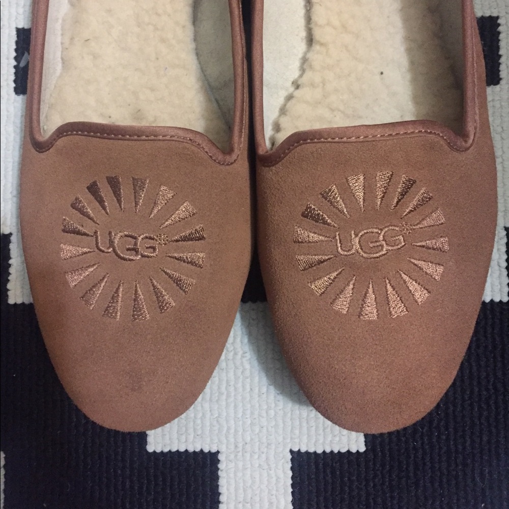 Size 9.5 UGG Leather Slippers