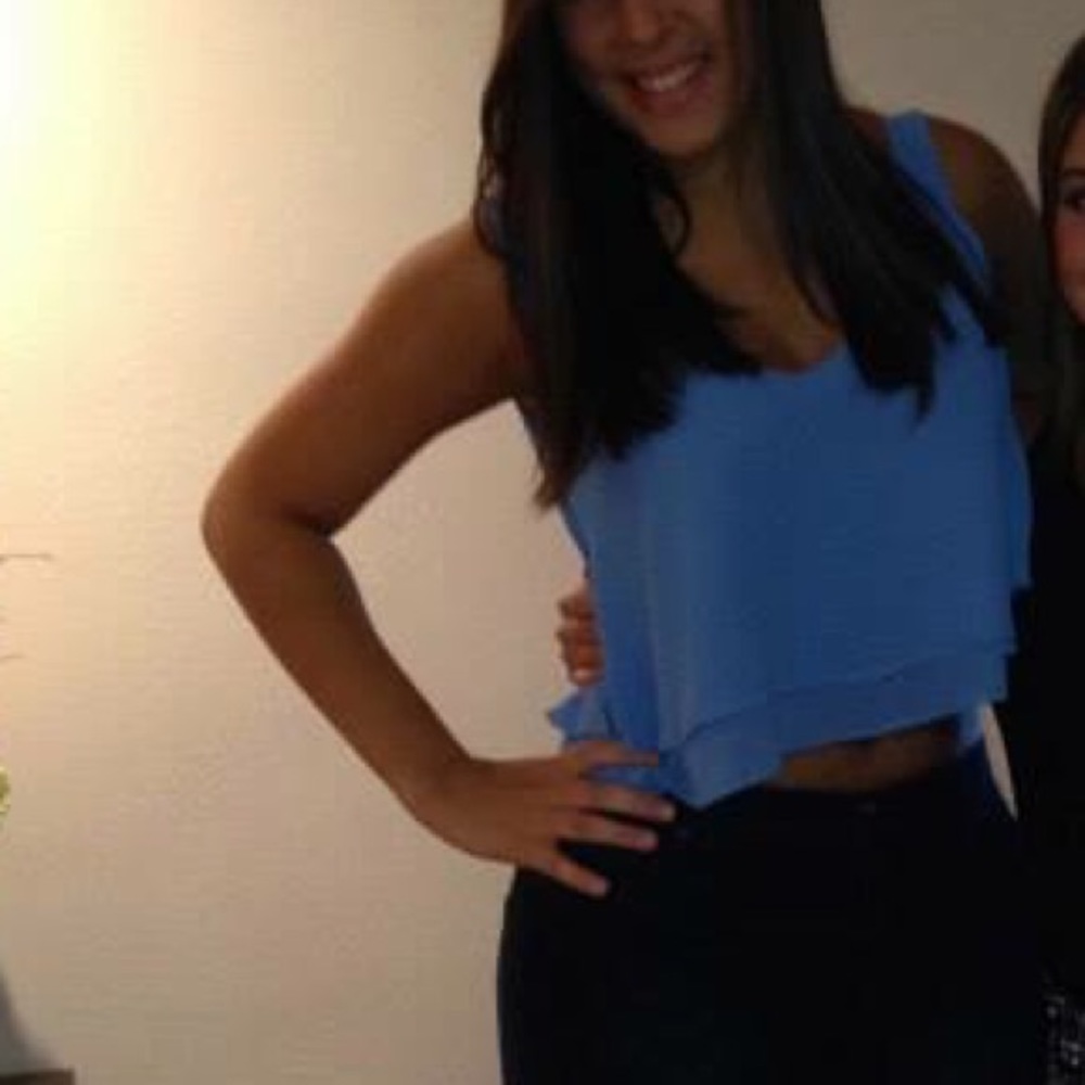 Light blue / purple crop top!