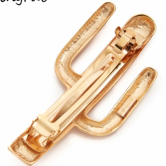 🌵Cactus 🌵 Silver Hair French Barrette Clip - Picture 5 of 5