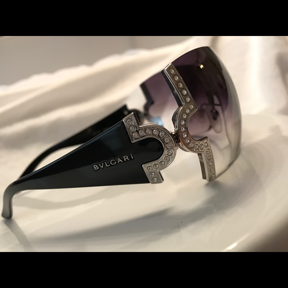 Bulgari sunglasses with Swarovski accents: RARE!