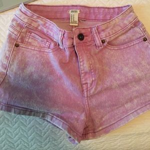 Purple High Waisted Shorts