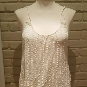 Free People Sleeveless Sheer/Crochet Top