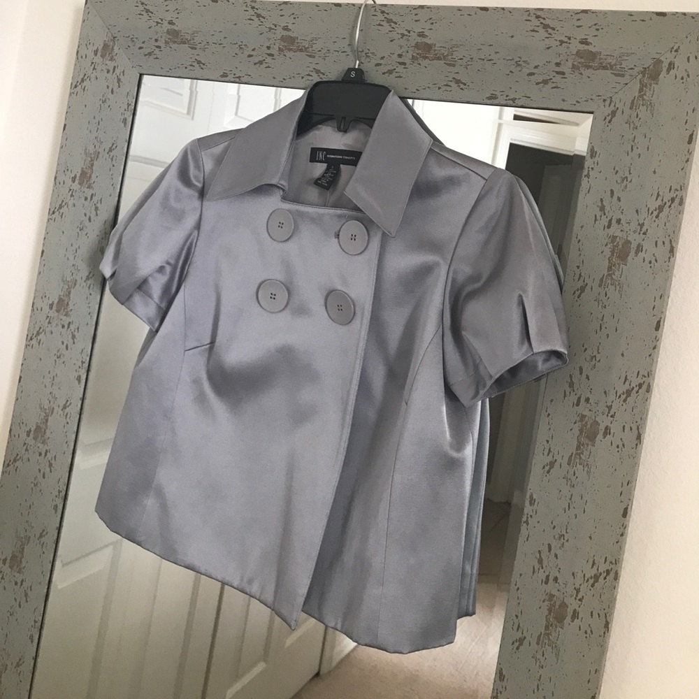 International Concepts Crop Cap Sleeve jacket