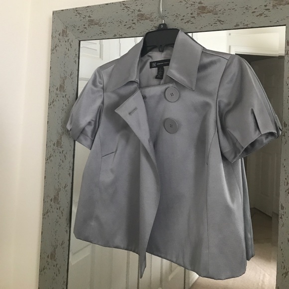 International Concepts Crop Cap Sleeve jacket - Picture 3 of 4