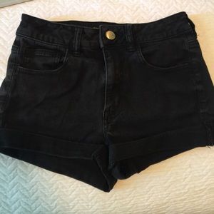Black high waisted shorts