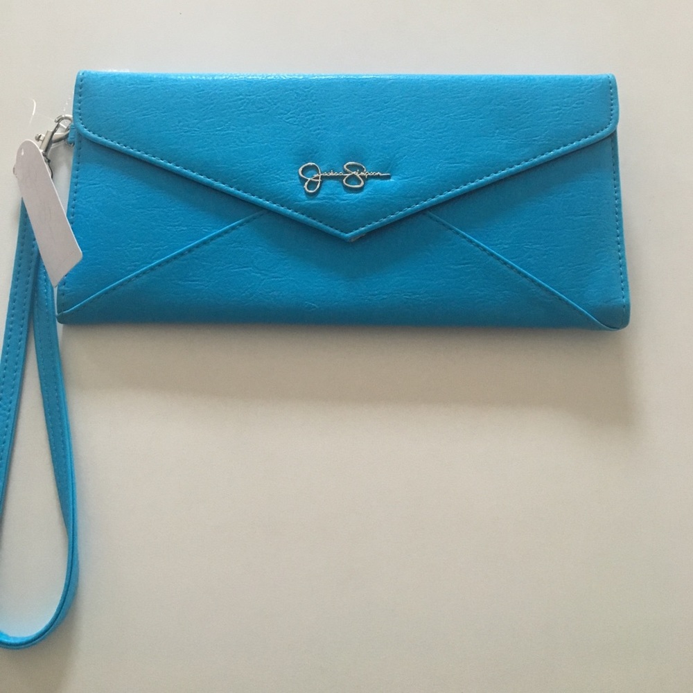 🔥Brand new Jessica Simpson turquoise wristlet 🔥