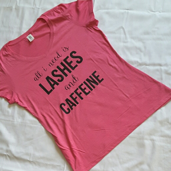 π LIPSTICK PINK TEE π - Picture 2 of 5