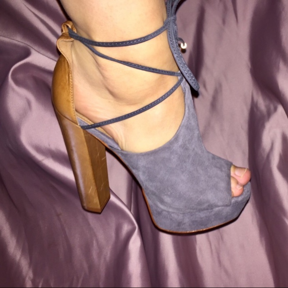 SCHUTZ Sky Grey Platforms