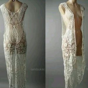 Hippie Crochet Duster Vest