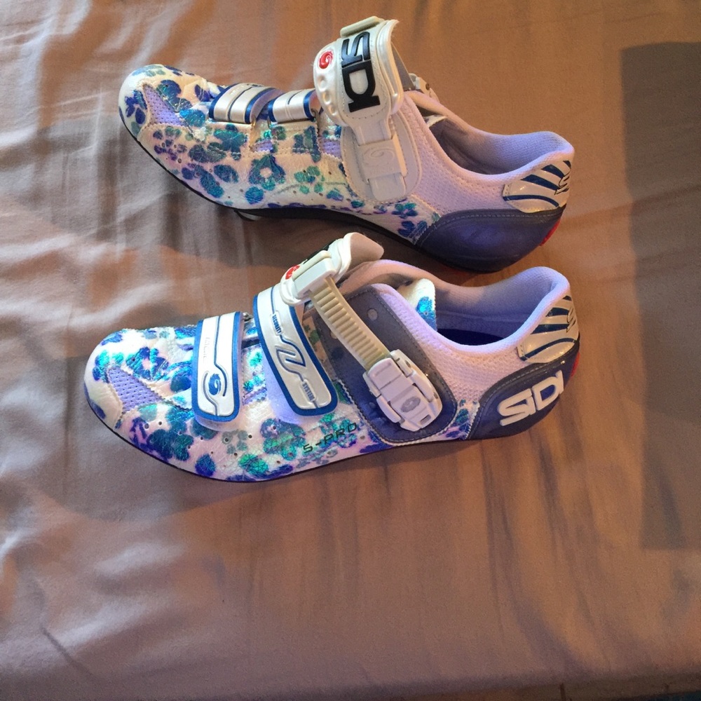Sidi s-pro cycling shoes floral iridescent size 41