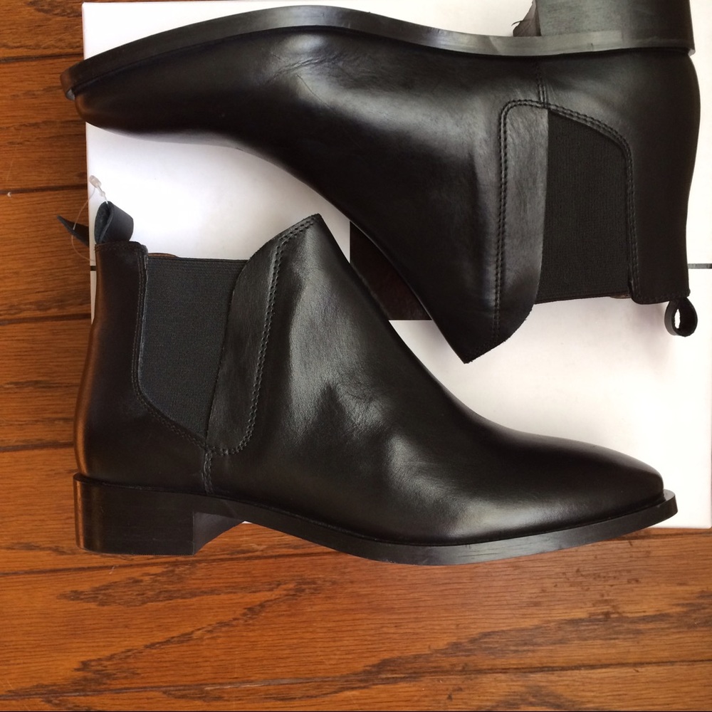 NWT Topshop ankle leather boots - Picture 1 of 2