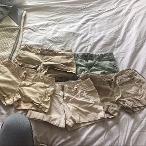 5 pairs of shorts American eagle 🦅 hollister