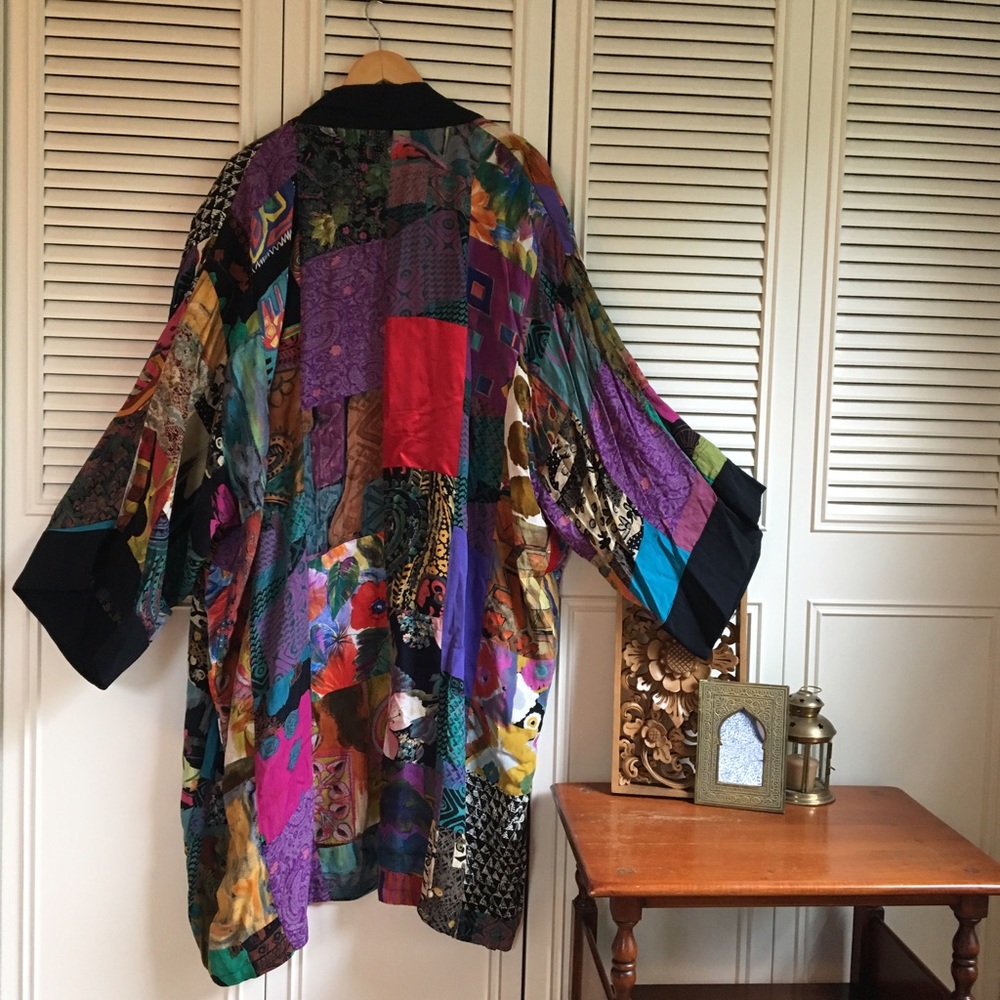 Vintage Bohemian Patchwork Kimono Jacket