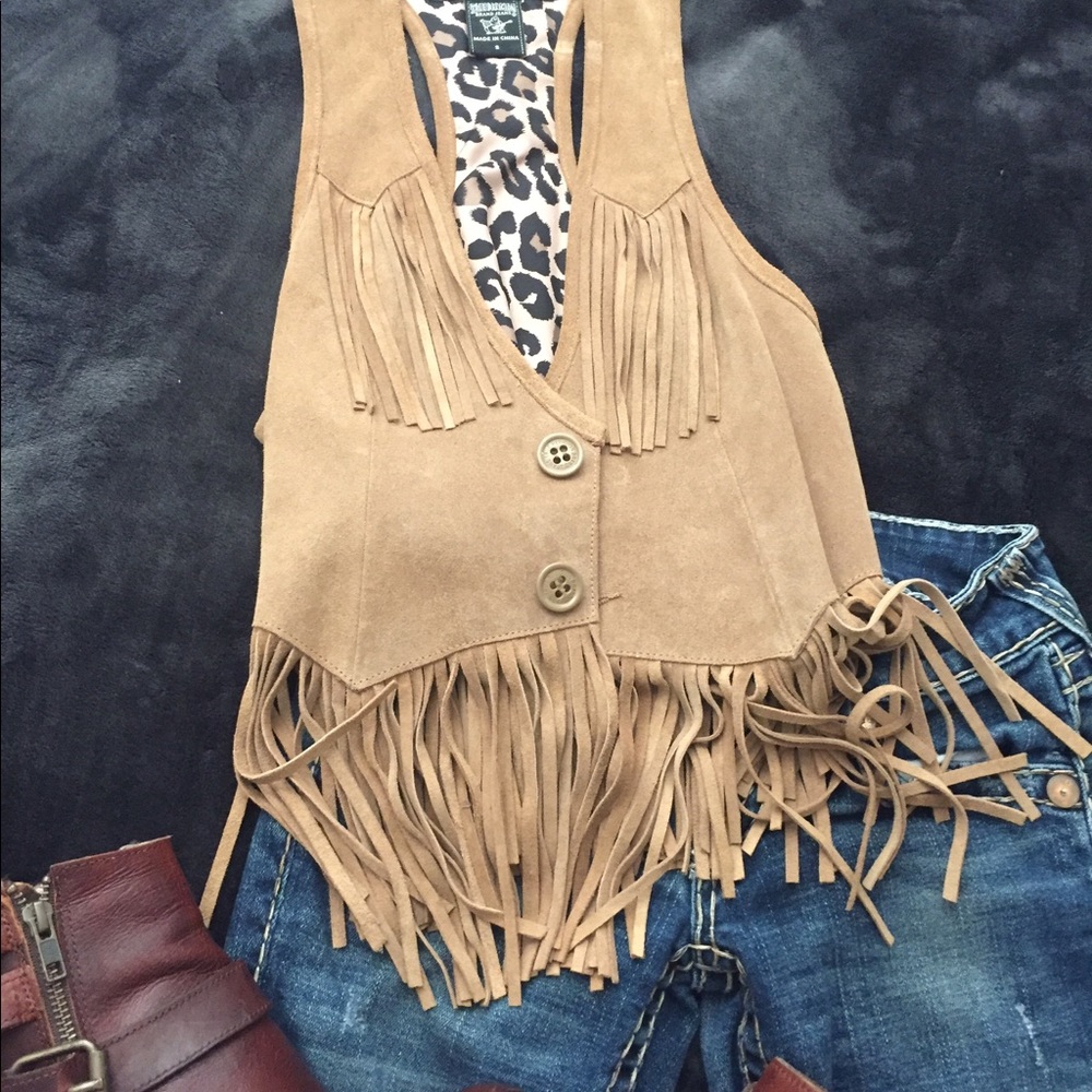 ☮️TRUE RELIGION SUEDE VEST