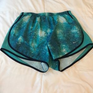 Blue Galaxy Nike shorts
