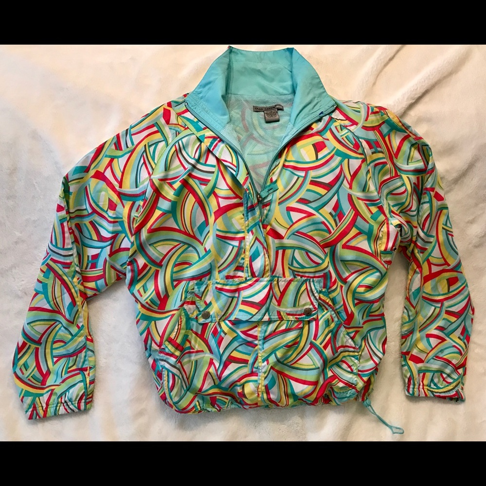 Vintage Retro Track Jacket by Oleg Cassini: Medium