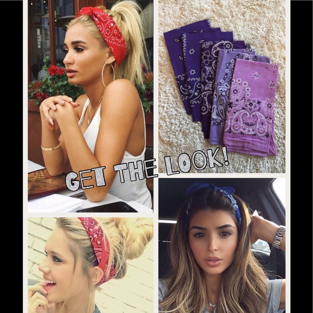 Summer Chic 5 Bandanas! ✅Trades!