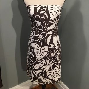 Vineyard Vines Strapless Paradise Dress Brown Sz 6