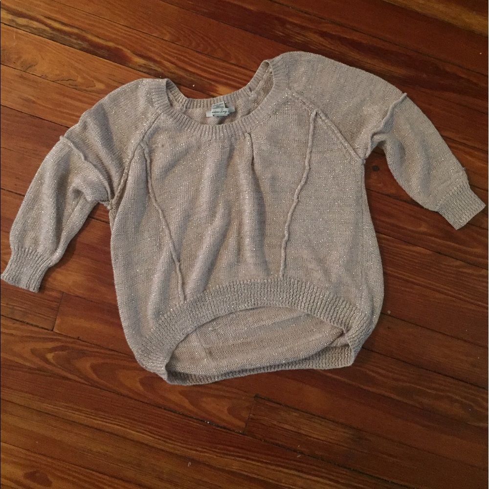 Half crop sweater