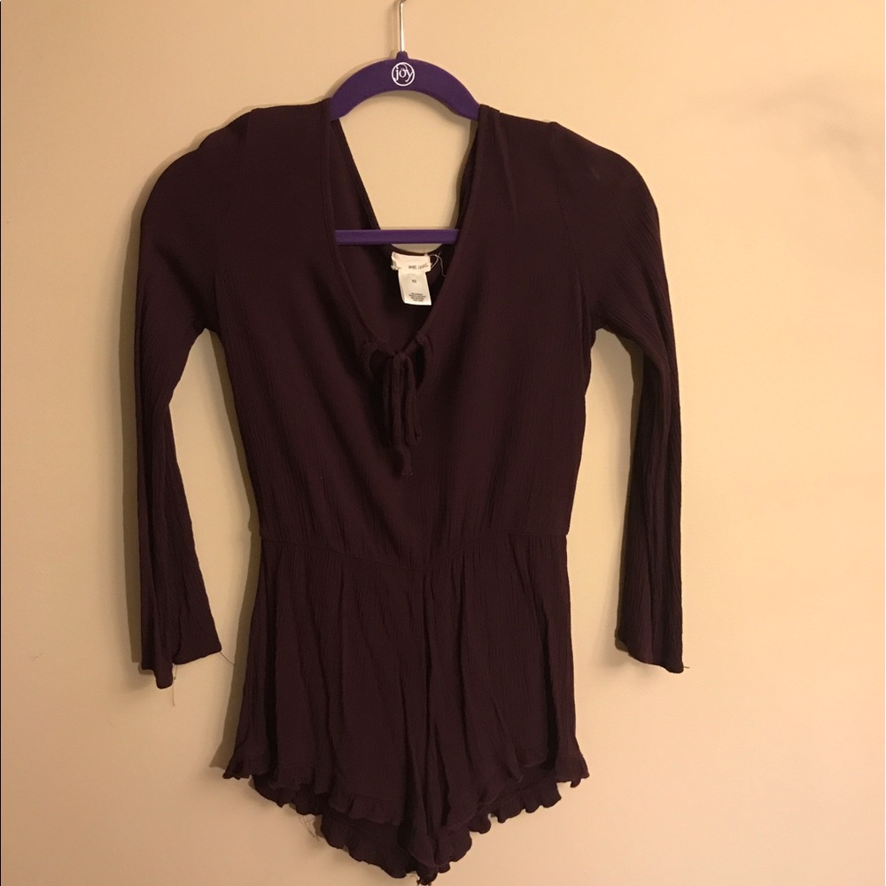 maroon romper