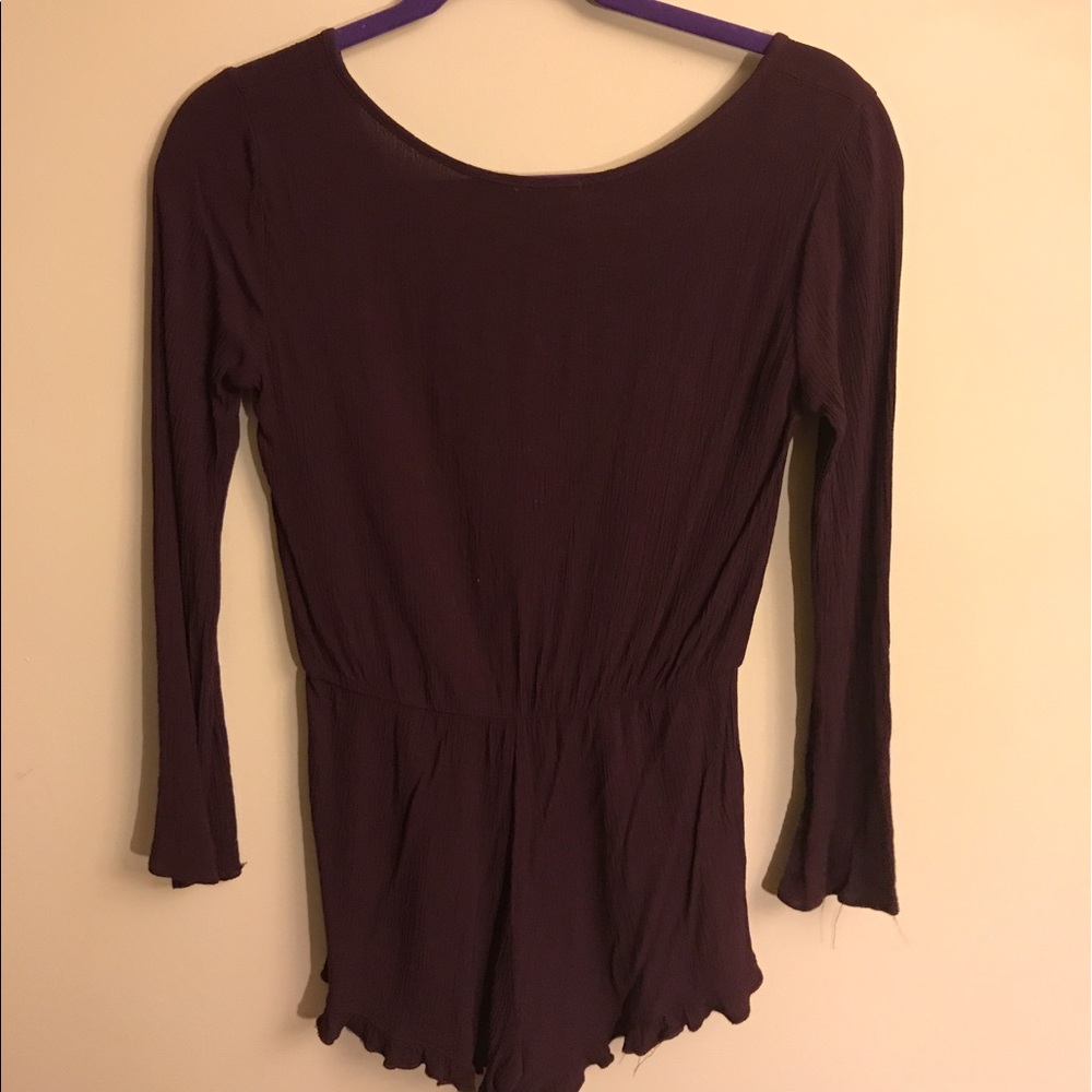 maroon romper - Picture 2 of 3
