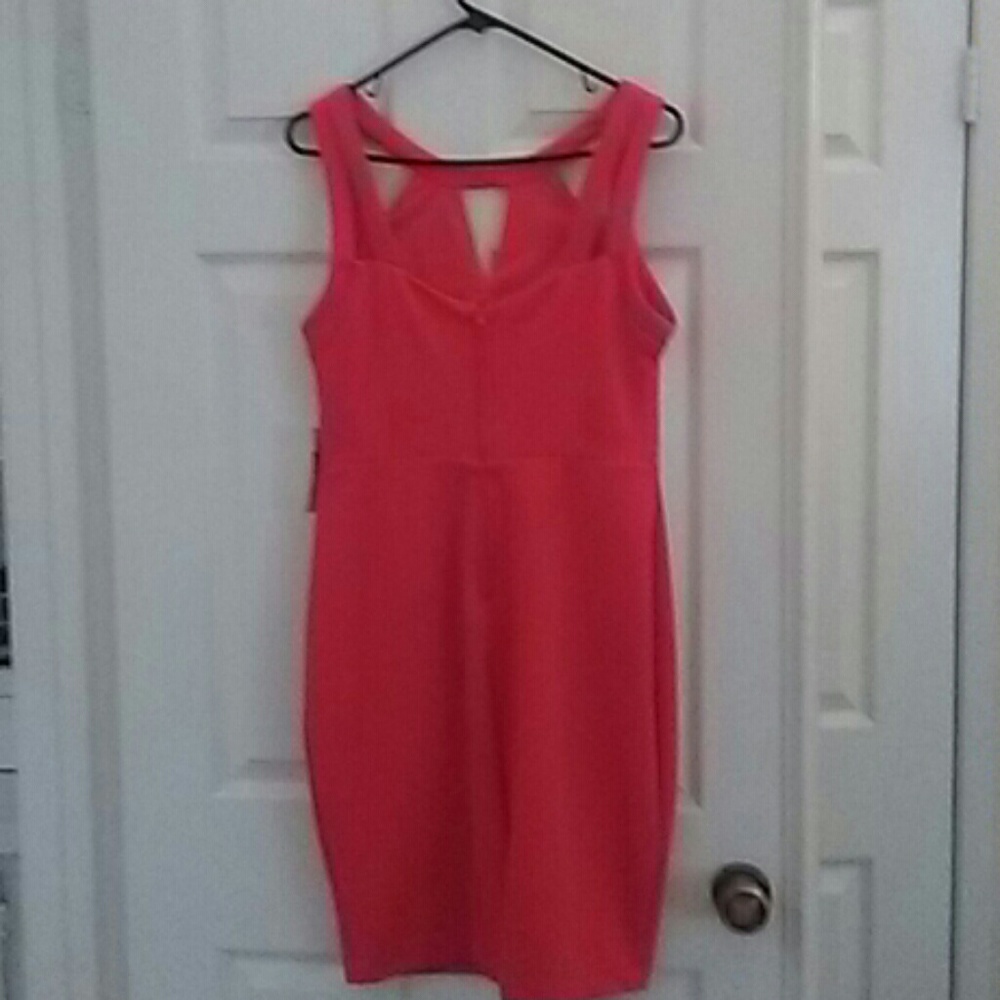 Red cutout dress