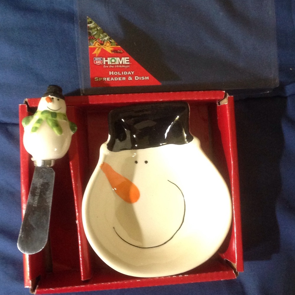 Holiday spreader & dish