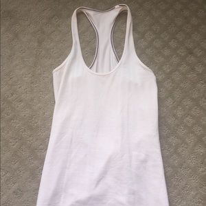 Size 6, pink Lululemon tank top
