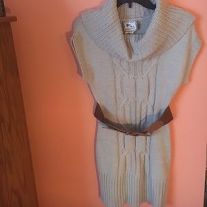 Belted Sweater Dress