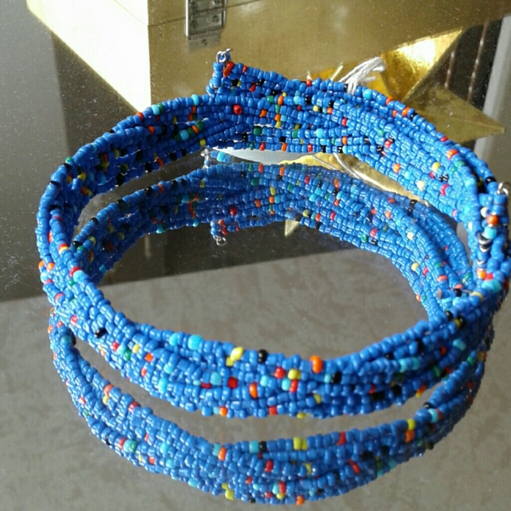 ( LAST 1) BRAIDED BEAD CHOKER - Picture 4 of 4