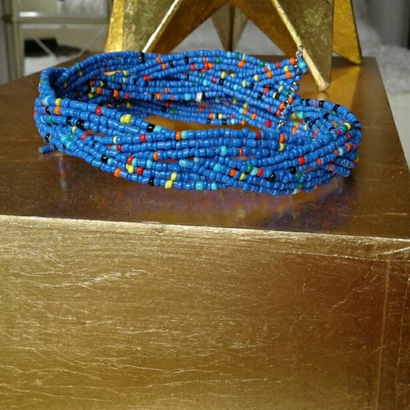 ( LAST 1) BRAIDED BEAD CHOKER - Picture 2 of 4