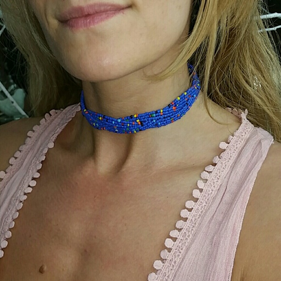 ( LAST 1) BRAIDED BEAD CHOKER - Picture 3 of 4