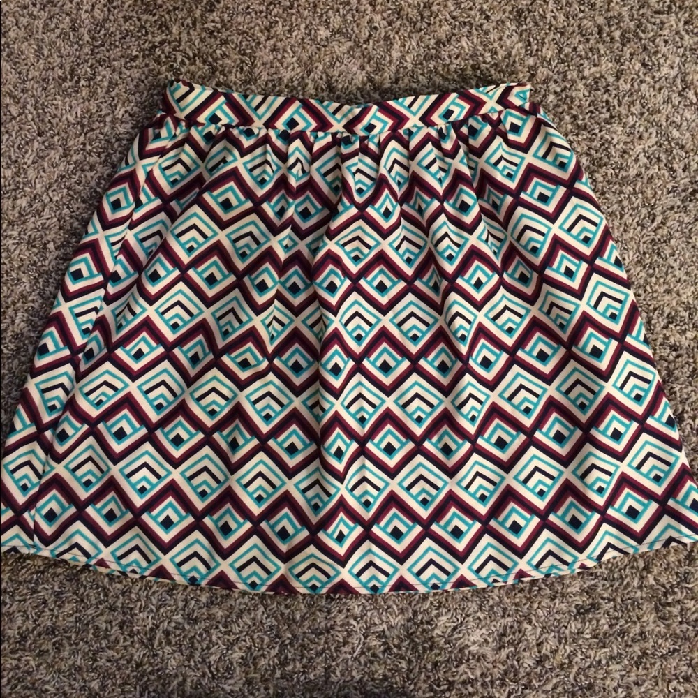 Fun patterned skirt