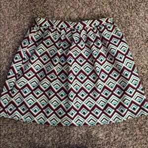 Fun patterned skirt