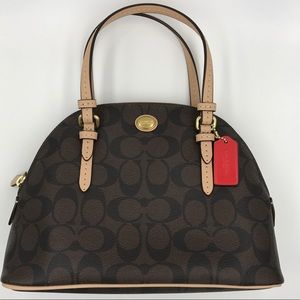 Coach Peyton Mini Signature Dome Satchel
