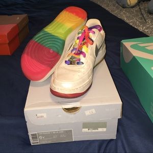 Rainbow Nike Air Force one low size 6 youth