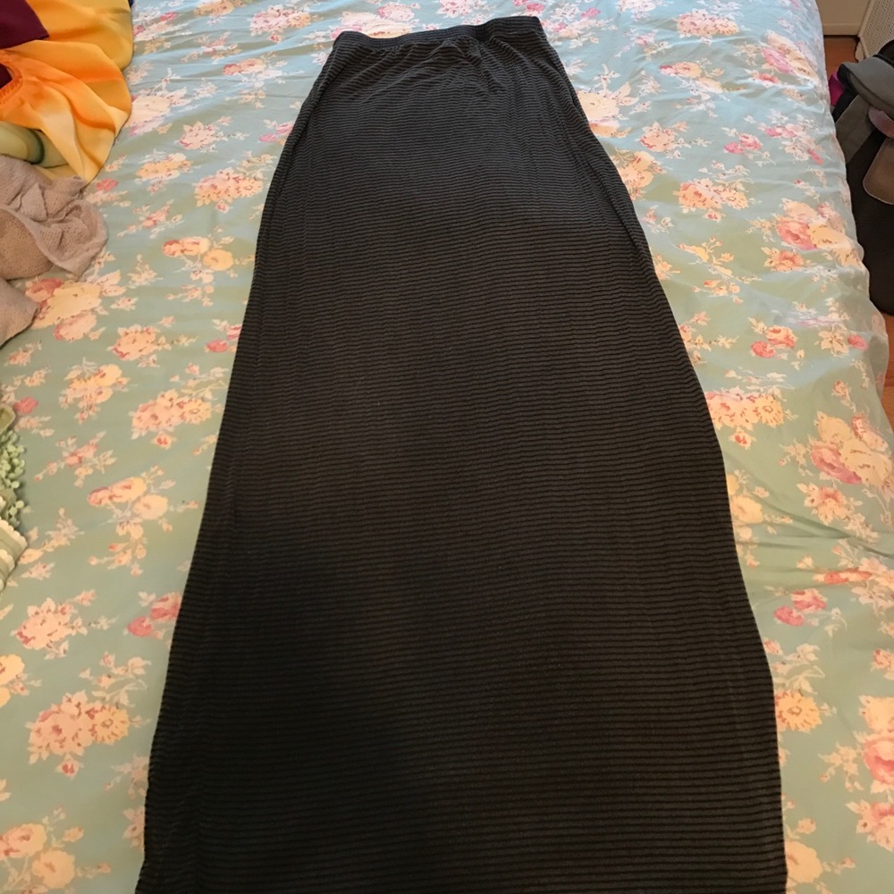 Striped maxi skirt