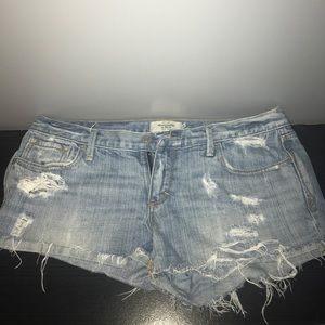Abercrombie and fitch jean shorts