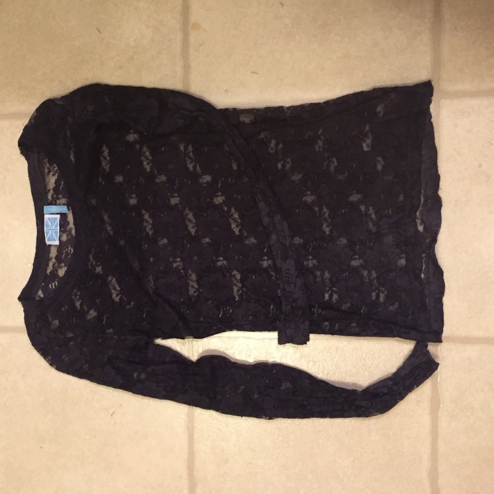 Long sleeve burnout tee