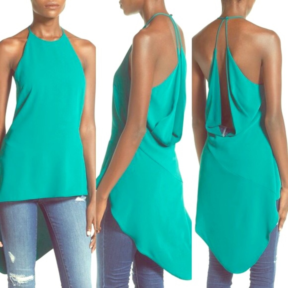 ASTR Drape Back Tunic Tank