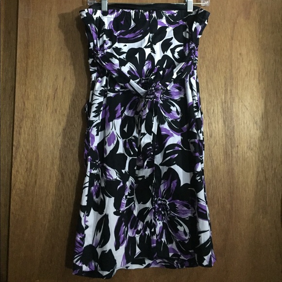 Snap Floral strapless dress - Picture 2 of 5