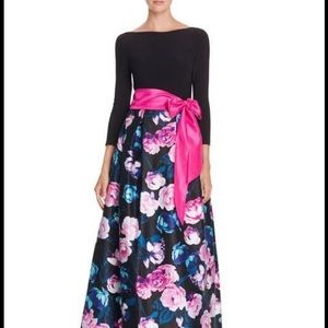 Eliza J Jersey and Floral Print