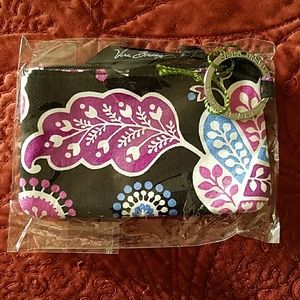 Vera Bradley ID card zip case in Alpine Frost