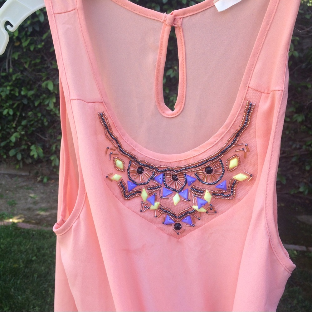 Peach top from Nordstrom
