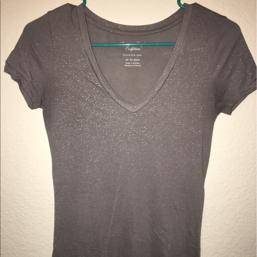 Gray v neck